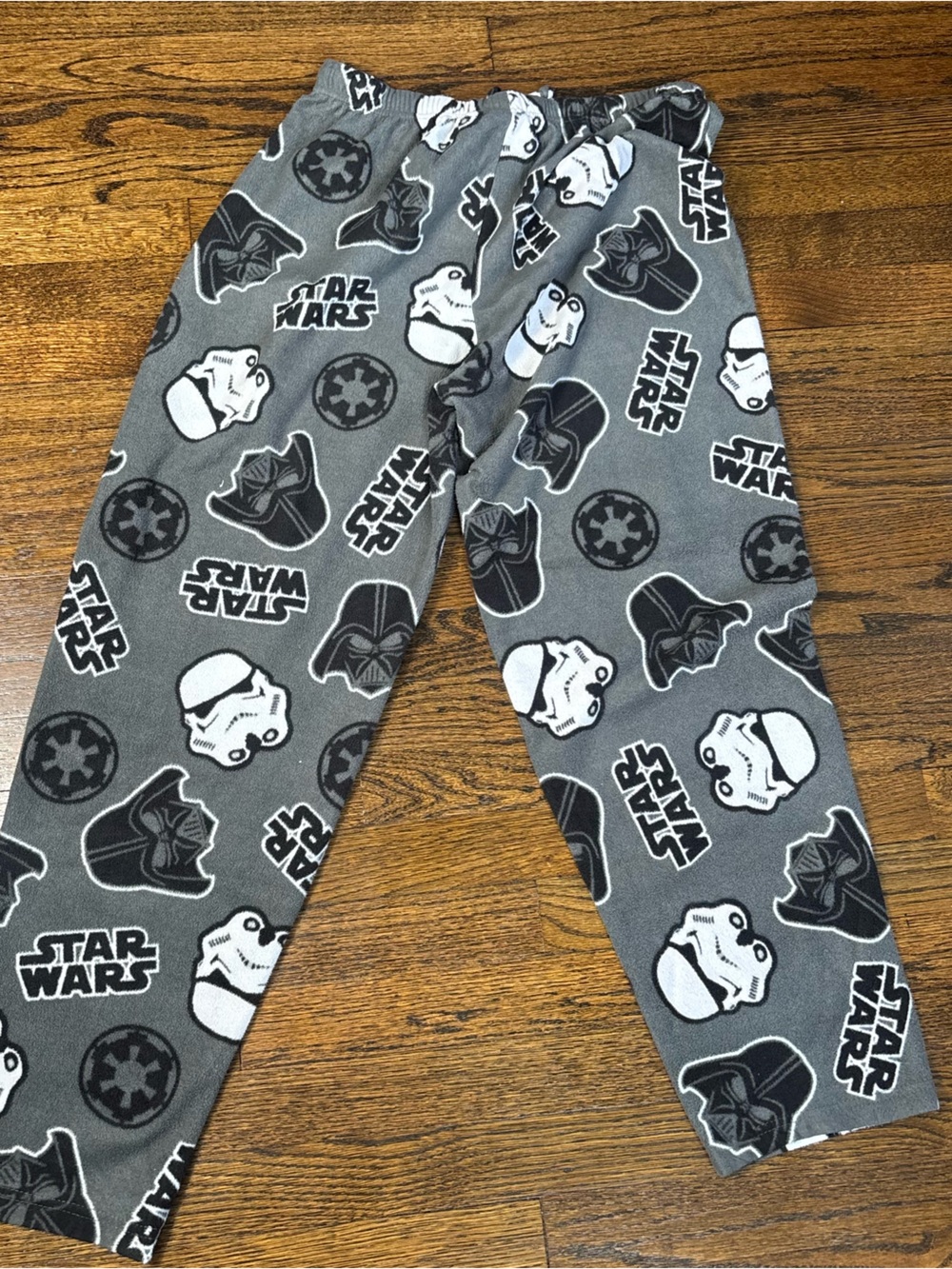 Star Wars Black & Gray Stormtrooper Fleece Pajama Pants Mens L